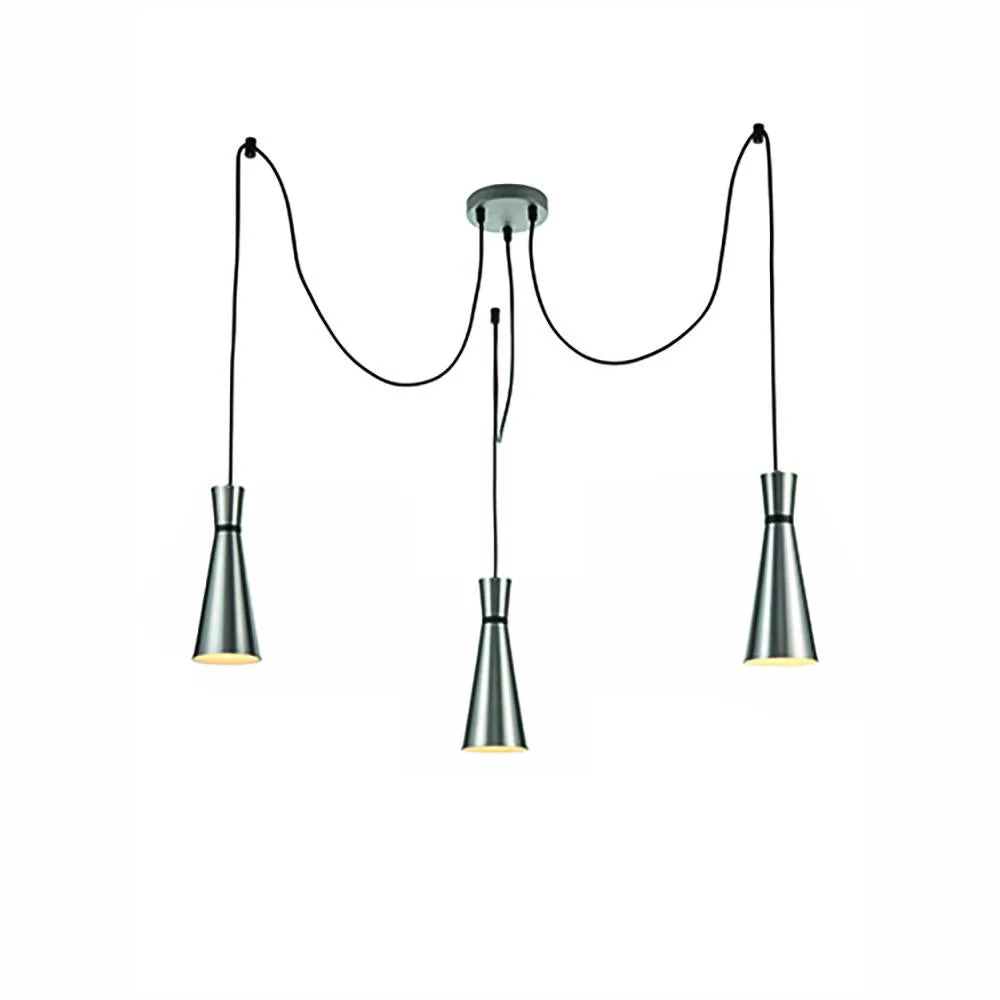 3-9242LF 3 Light Suspended Light Satin Nickel