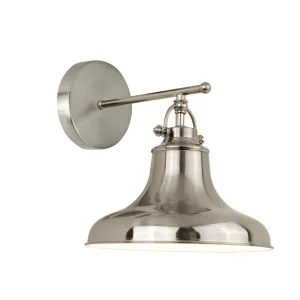 3010SS DALLAS INDUSTRIAL WALL LIGHT SATIN SILVER