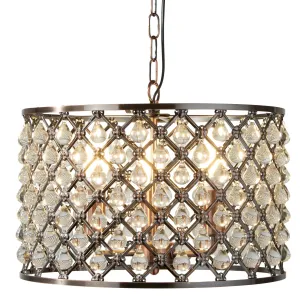 7813-3CU Marqueise 3 Light Drum Suspended Light