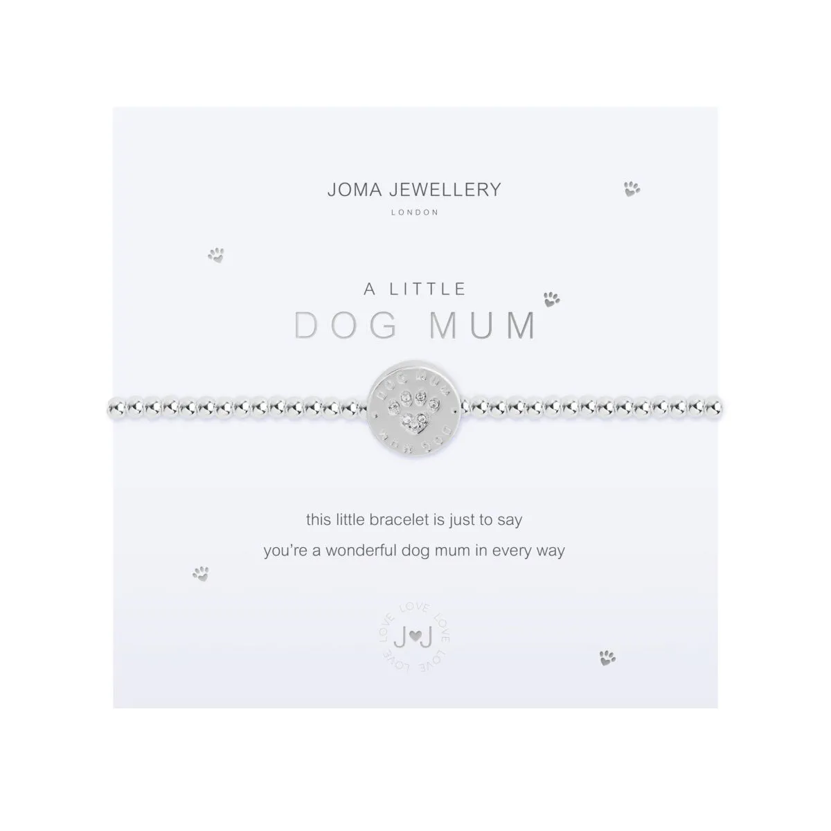 A Little 'Dog Mum' Bracelet | Silver Plated
