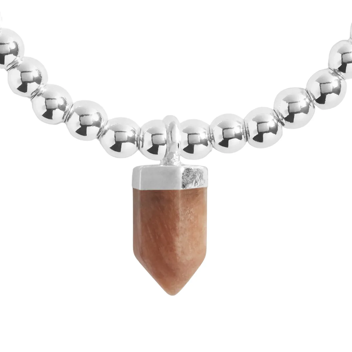 A Little 'Empowerment' Affirmation Crystal Bracelet | Silver Plated with Sunstone