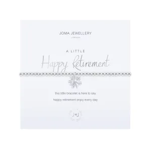 A Little 'Happy Retirement' Bracelet | Silver Plated