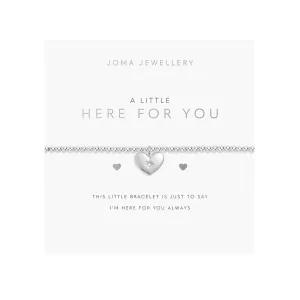 A Little 'Here For You' Bracelet | Silver Plated