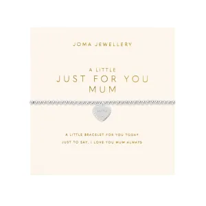 A Little 'Just For You Mum' Mother's Day Bracelet | Silver Plated