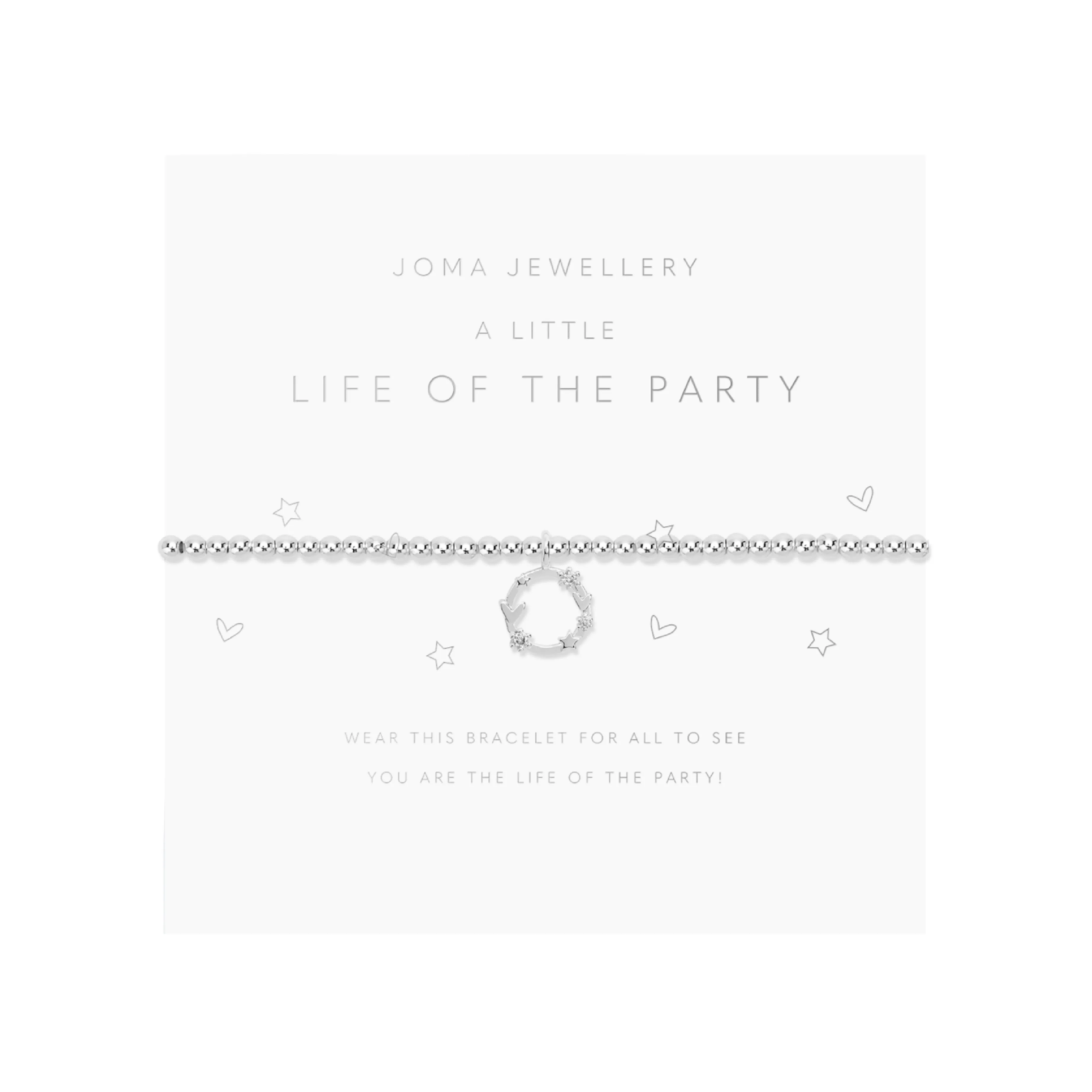 A Little 'Life of the Party' Bracelet | Silver Plated