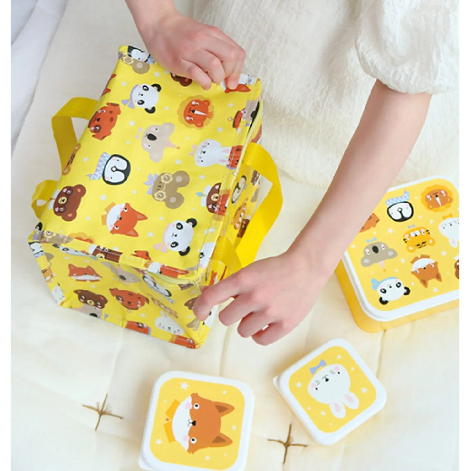 A Little Lovely Company Animal Friends Cooler Bag