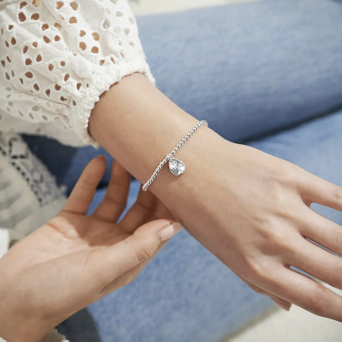 A Little 'May' Lily of the Valley Birthflower Bracelet | Silver Plated