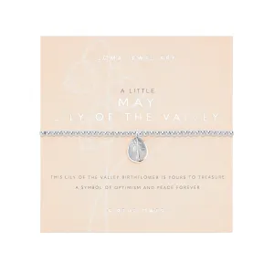 A Little 'May' Lily of the Valley Birthflower Bracelet | Silver Plated