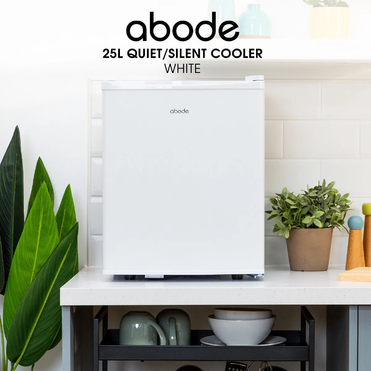 Abode A25THBC102W, 25L Quiet Cooler in White