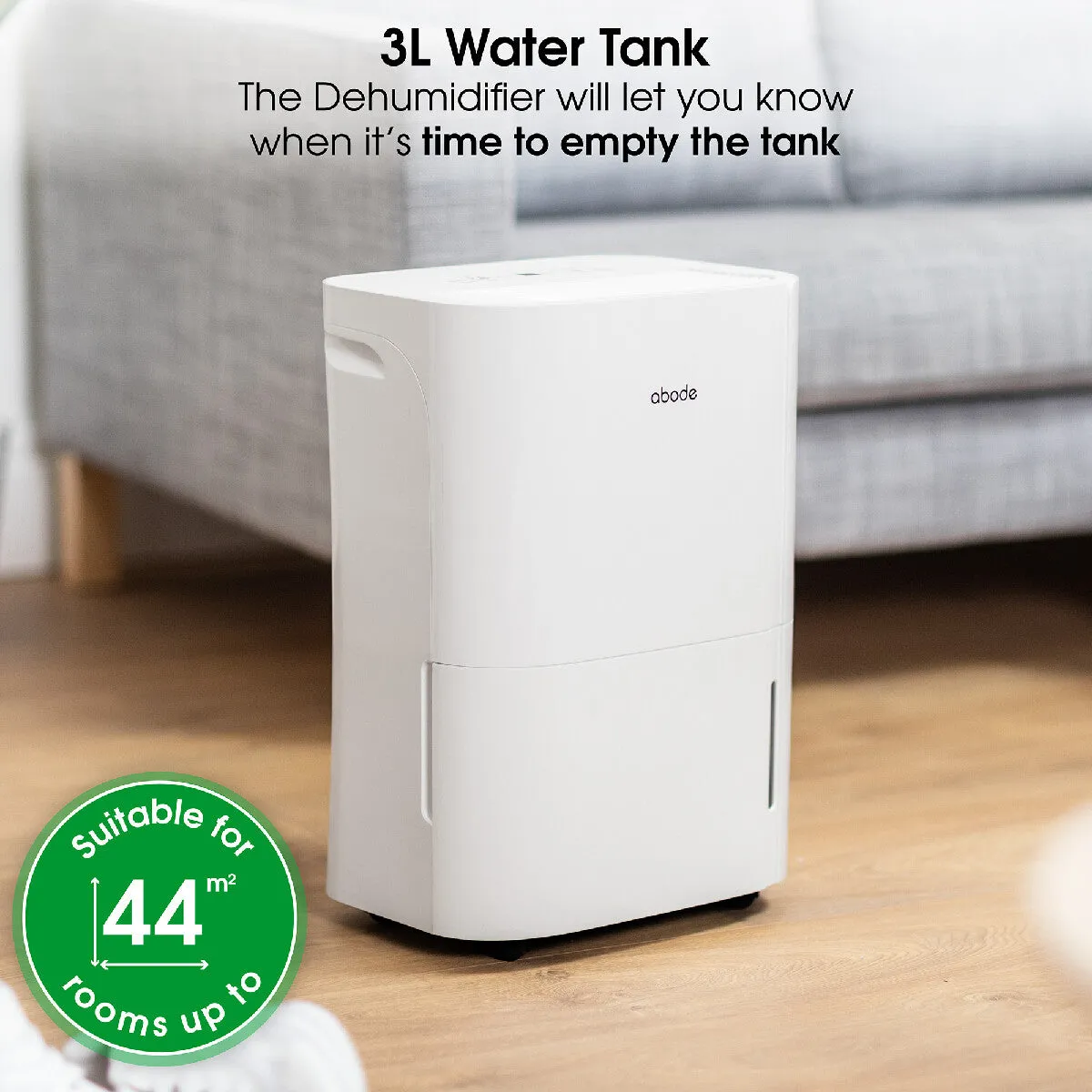 Abode ADH1601, 16L Dehumidifier in White