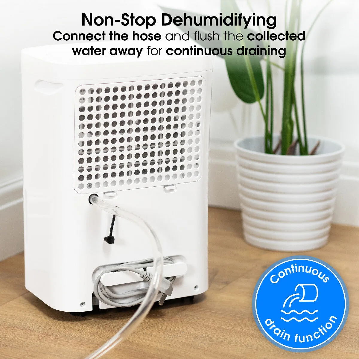 Abode ADH1601, 16L Dehumidifier in White