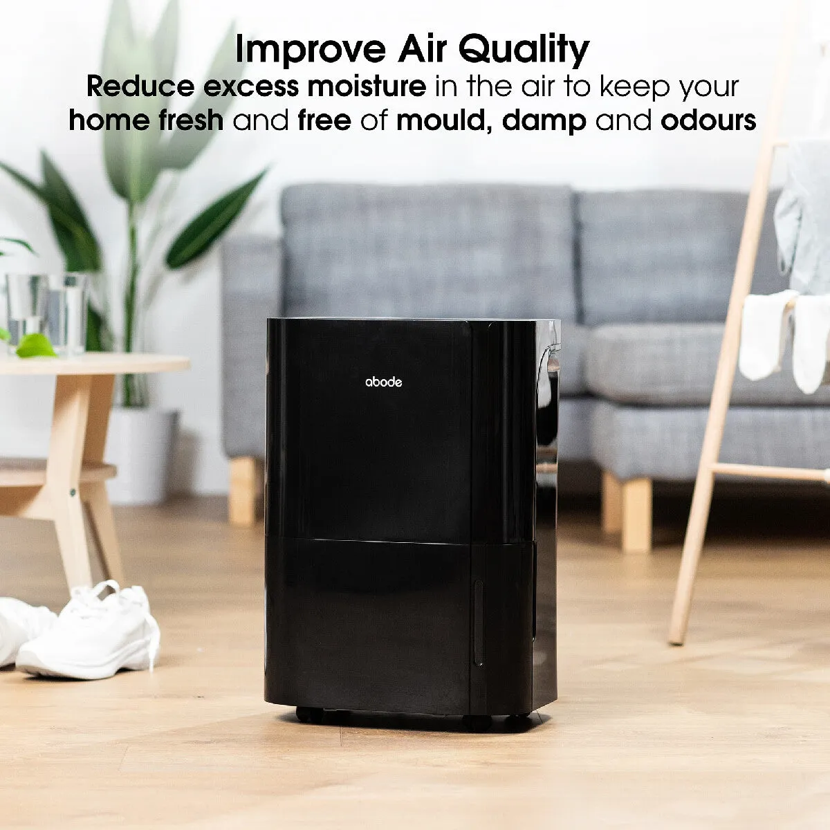Abode ADH1601B, 16L Dehumidifier in Black