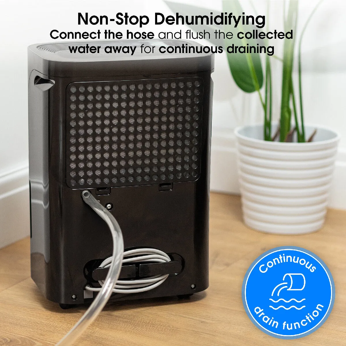 Abode ADH1601B, 16L Dehumidifier in Black