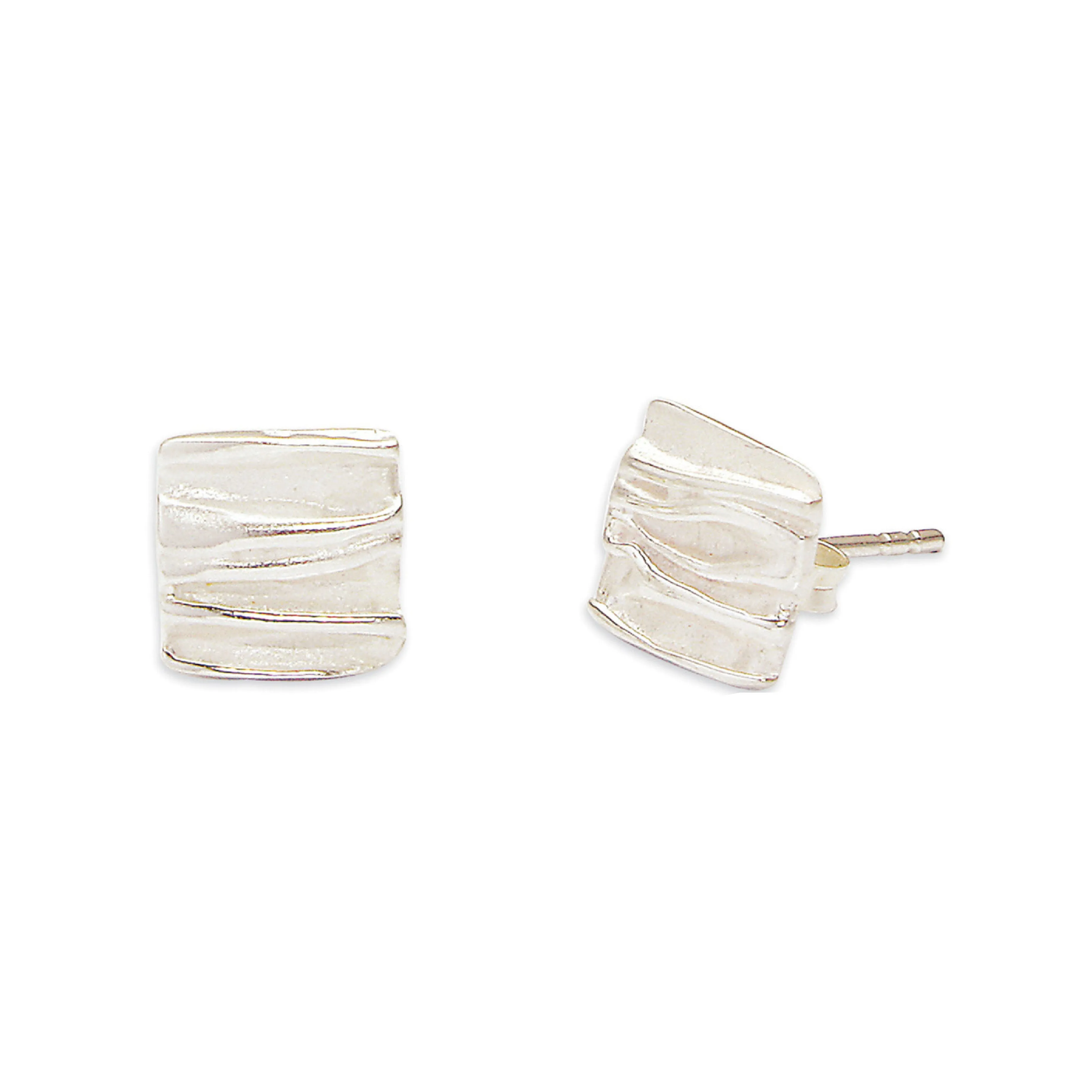 Ailish Square Stud Earrings | Sterling Silver