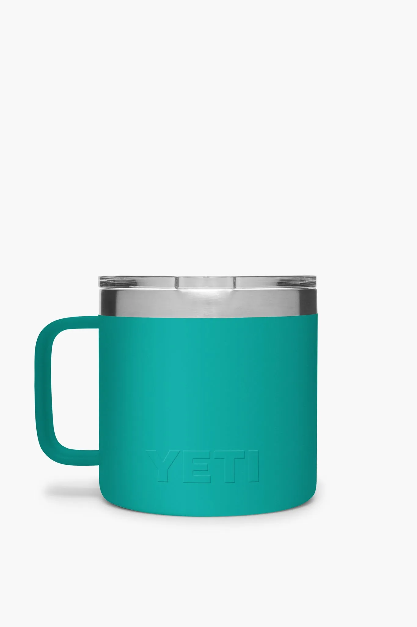 Aquifer Blue Rambler 14oz Mug with MagSlider Lid