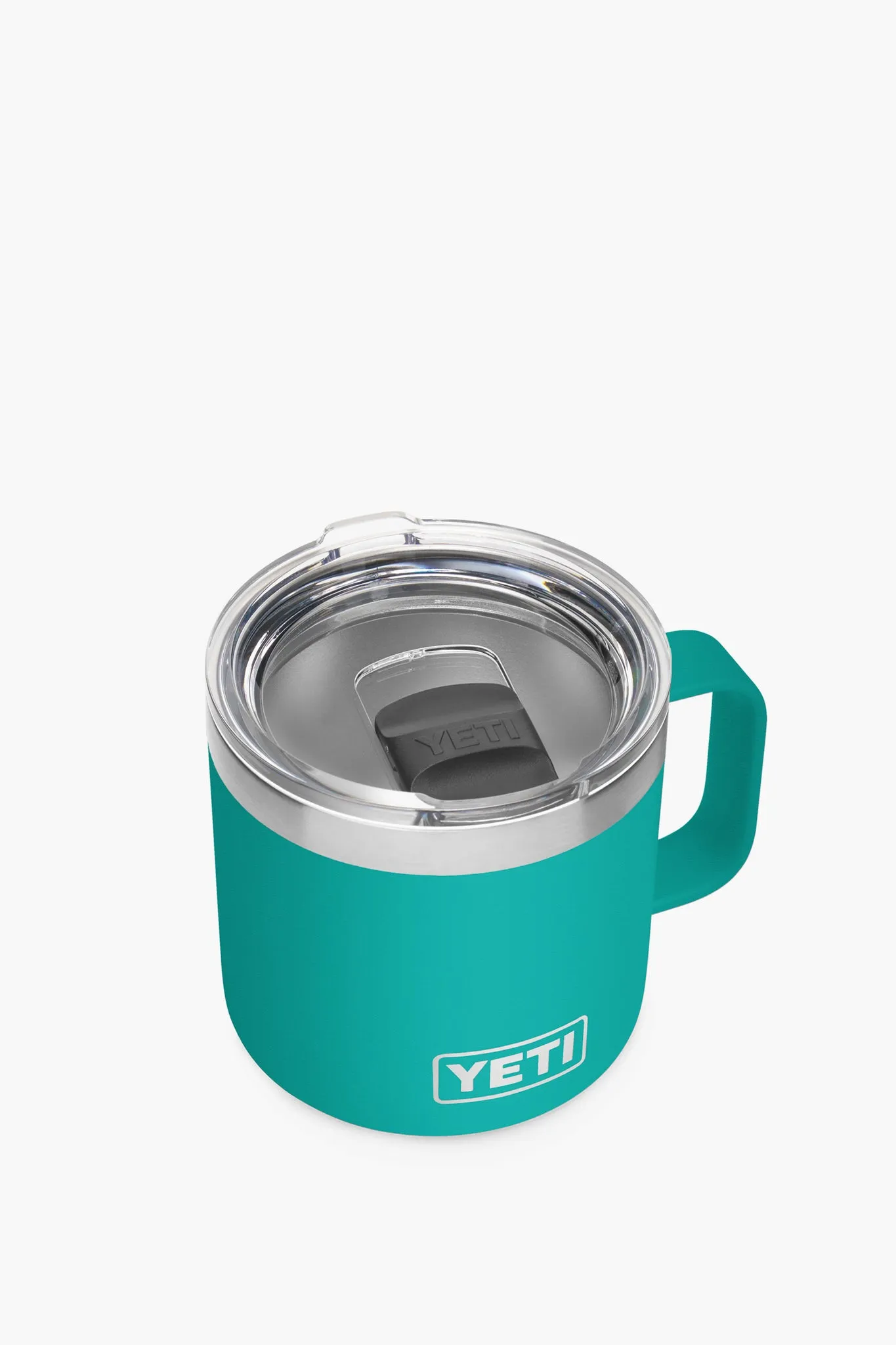 Aquifer Blue Rambler 14oz Mug with MagSlider Lid