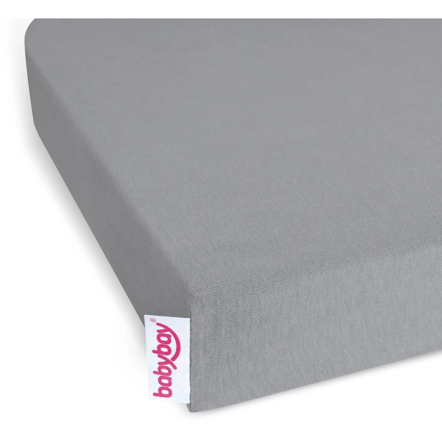 babybay® Grey Jersey Cover Deluxe Sheet 2-Pack Original
