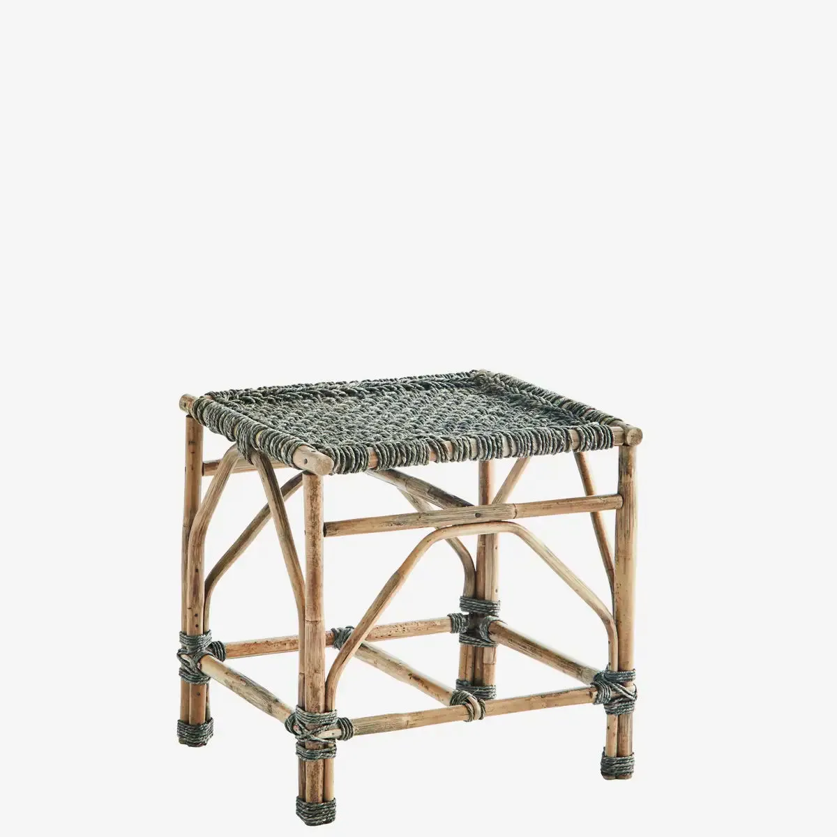 Bamboo Stool with Weaving