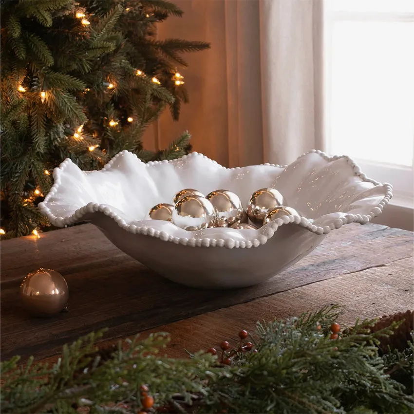 Beatriz Ball |  Vida Alegria Extra Large Round Centerpiece - White