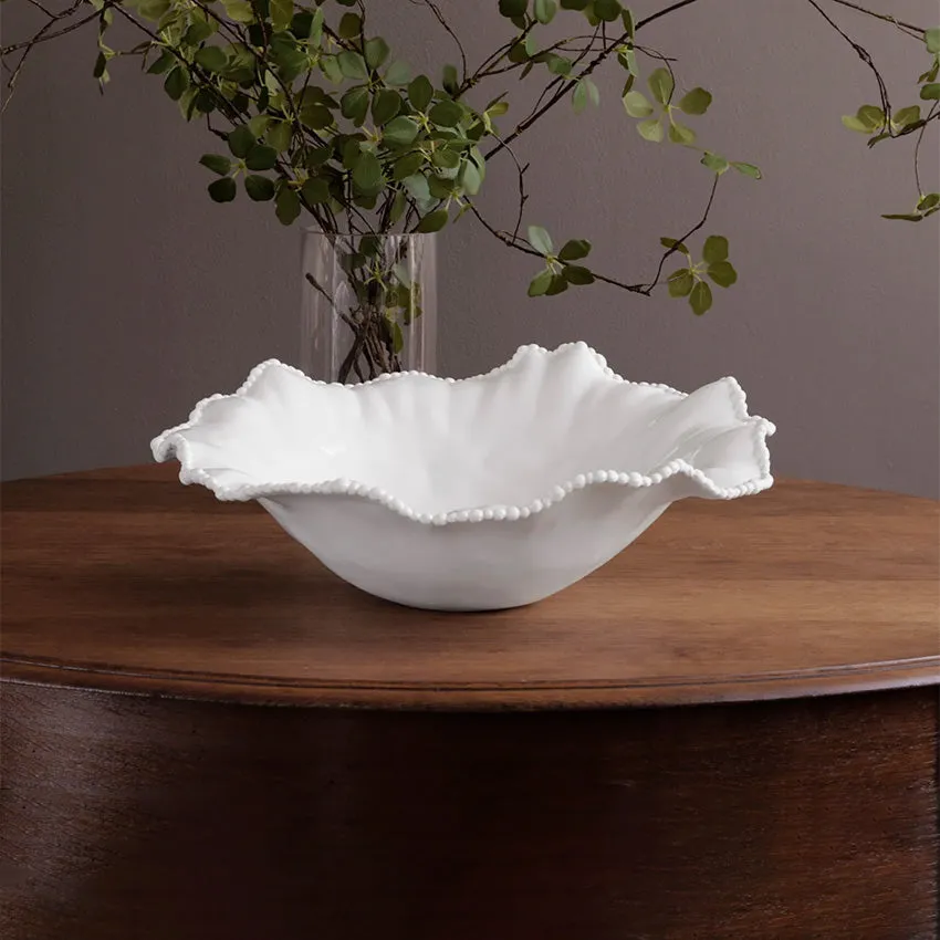 Beatriz Ball |  Vida Alegria Extra Large Round Centerpiece - White