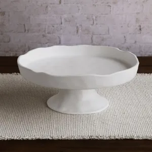 Beatriz Ball | Vida Nube Round Pedestal Cake Plate - White