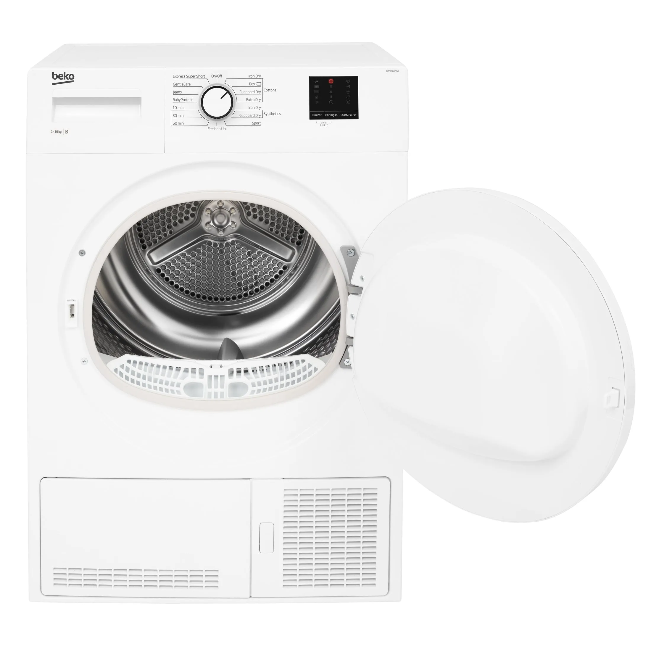 Beko 10kg Condenser Tumble Dryer with Sensor Programmes | DTBC10001W