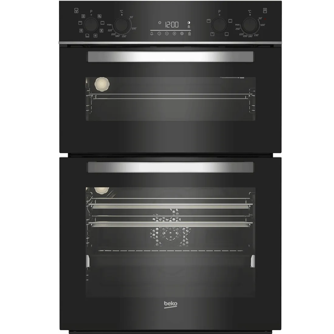 Beko 60cm Built-in High Specification RecycledNet Double Oven | BBDM243BOC