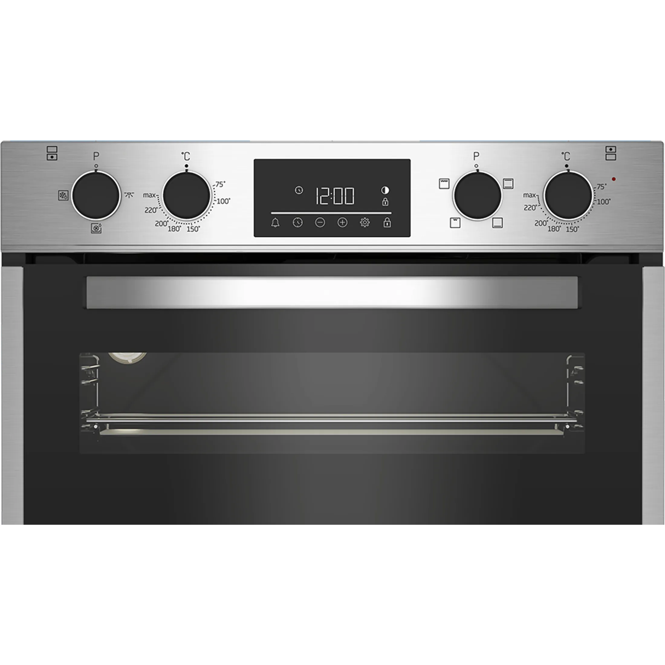 Beko 72cm Built-Under Double Fan Oven with Touch Controls | BBTF26300X
