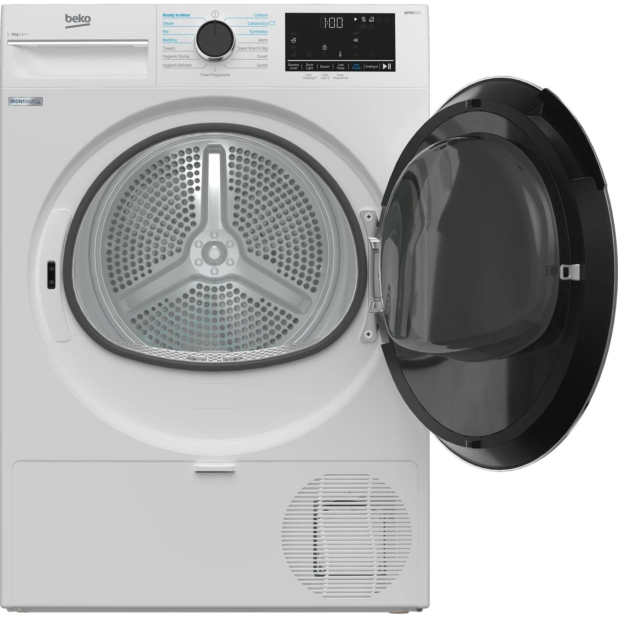 Beko 9kg Heat Pump Dryer with IronFinish | B5T4923IW