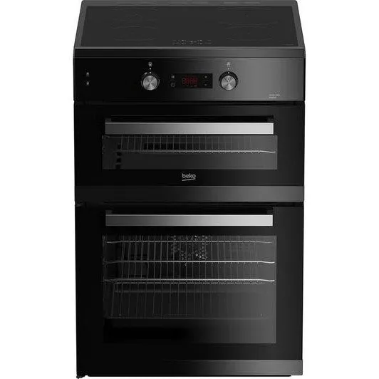 Beko Pro 60 cm Electric Cooker - Black & Silver | BDI6C65K