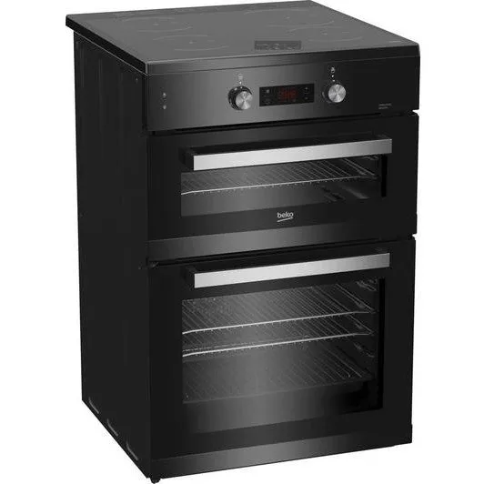 Beko Pro 60 cm Electric Cooker - Black & Silver | BDI6C65K