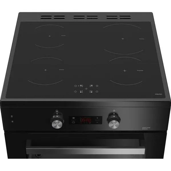 Beko Pro 60 cm Electric Cooker - Black & Silver | BDI6C65K