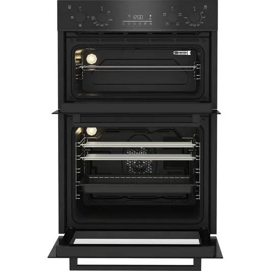 Beko RecycledNet Electric Double Oven - Black | BBDF22300B