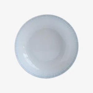 Bernardaud | Saphir Coupe Soup Bowl/Plate - White & Turquoise
