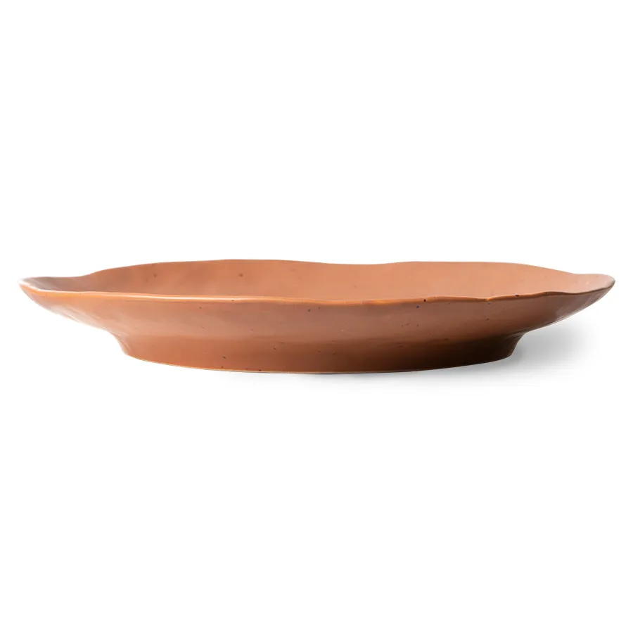 Bold & Basic Ceramics: Side Plate Brown (Set of 2)