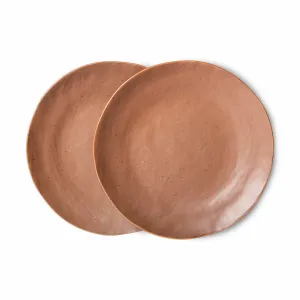 Bold & Basic Ceramics: Side Plate Brown (Set of 2)