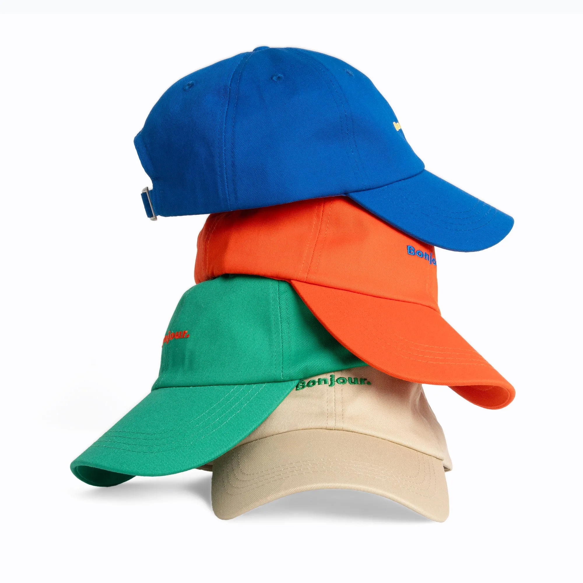 Bonjour' Baseball Cap | Beige