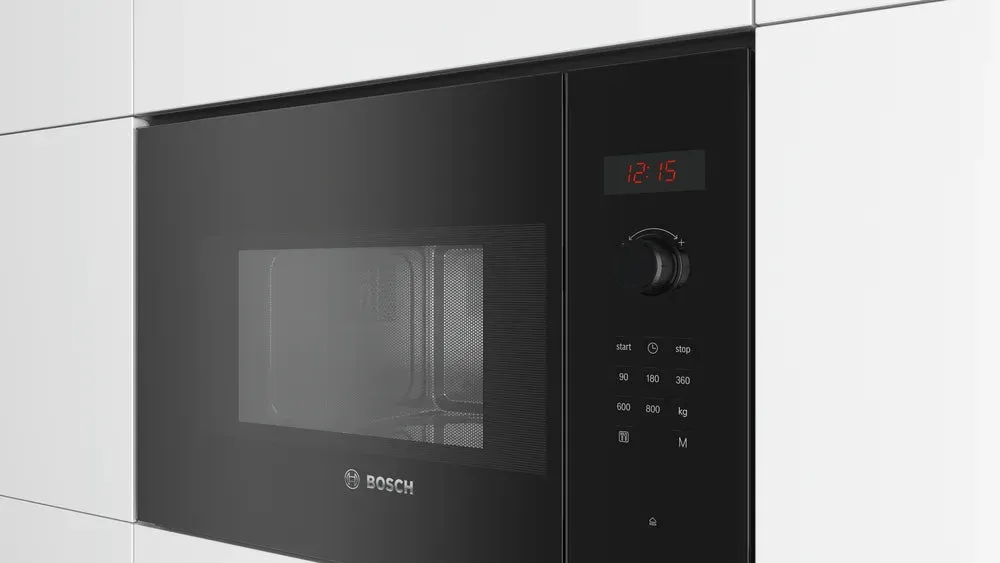 Bosch 800W Integrated Black Microwave | BFL523MB0B