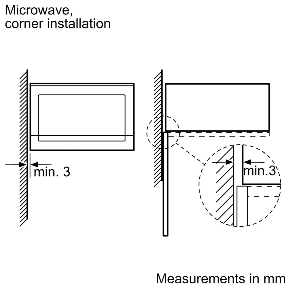 Bosch 800W Integrated Black Microwave | BFL523MB0B