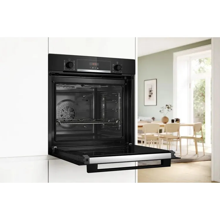 Bosch Built-in oven with added steam function 60 x 60 cm Black | HQA574BB3B