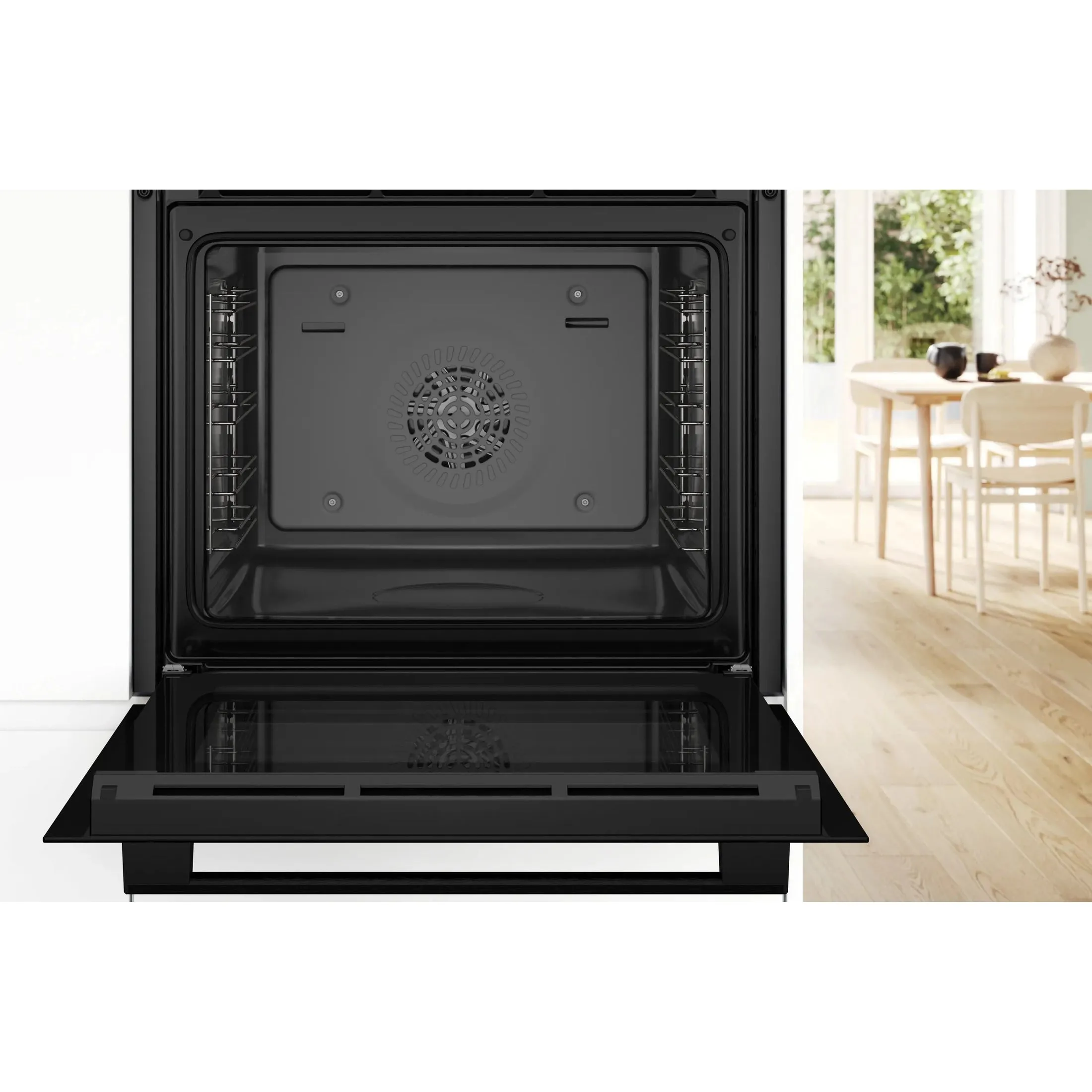 Bosch Series 4 Built-in oven with added steam function 60 x 60 cm Black | HQA534BB3B