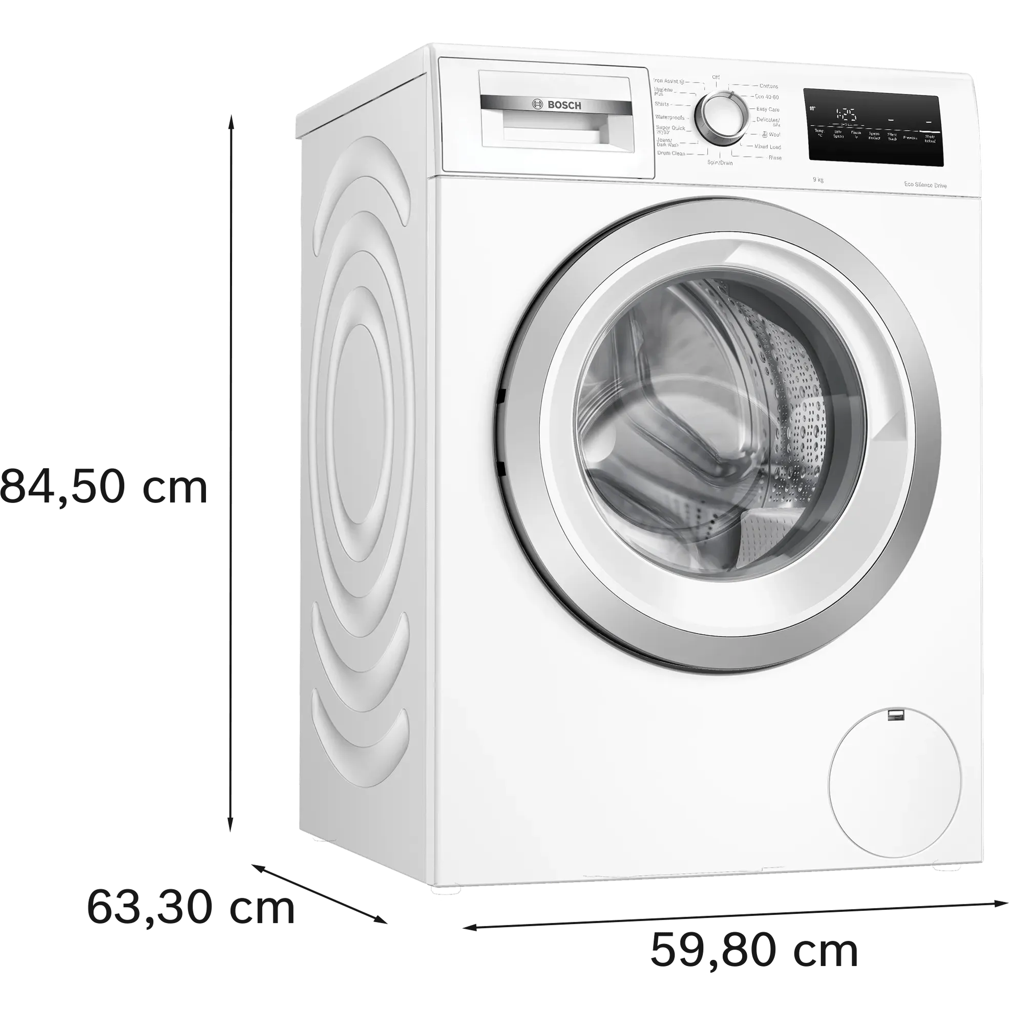 Bosch Series 4 Washing machine, front loader 9kg 1400 rpm - White | WAN28259GB