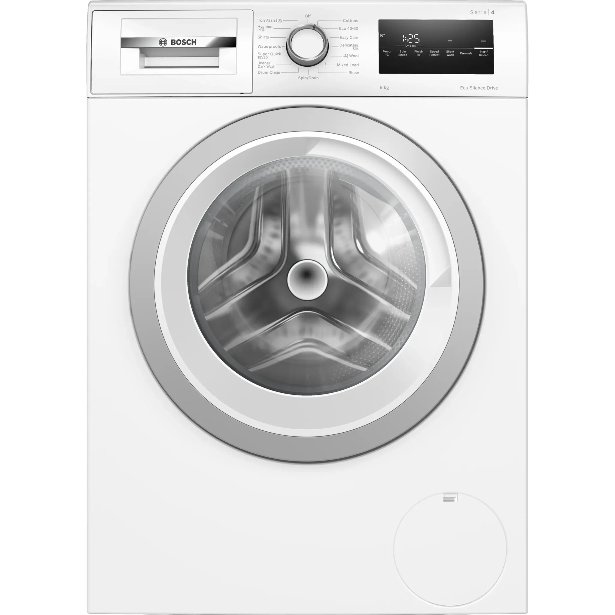 Bosch Series 4 Washing machine, front loader 9kg 1400 rpm - White | WAN28259GB