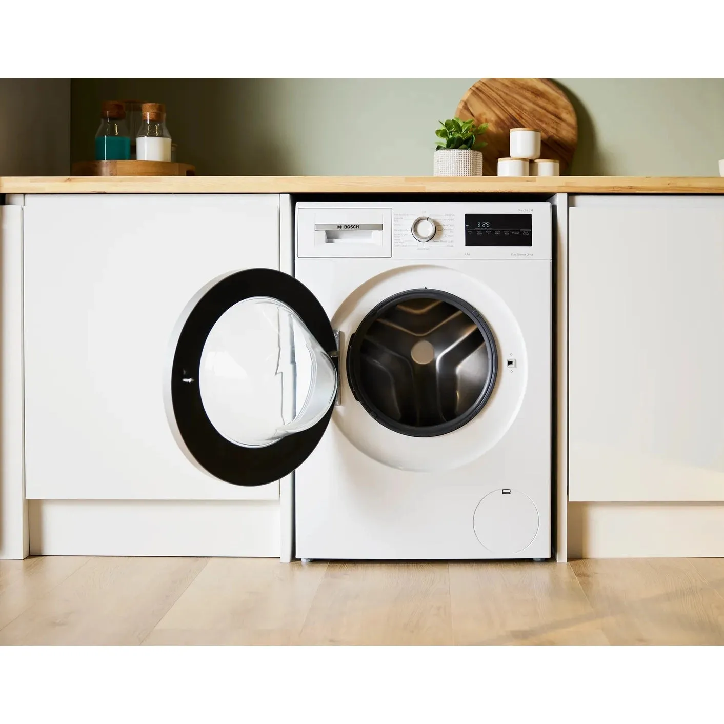 Bosch Series 4 Washing machine, front loader 9kg 1400 rpm - White | WAN28259GB