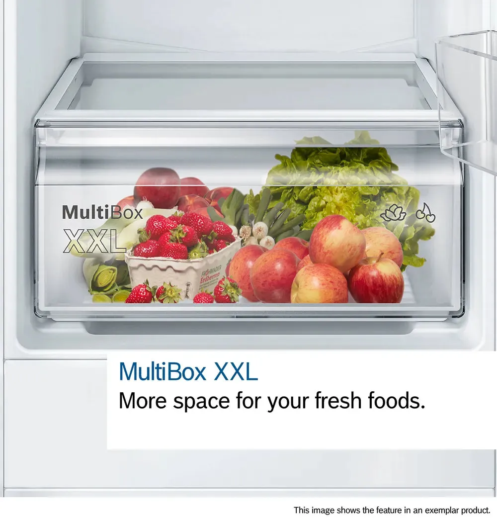 Bosch Series 6 built-in fridge 177.2 x 55.8 cm soft close flat hinge | KIR81ADD0G