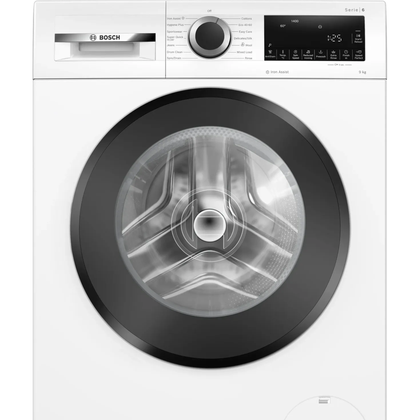 Bosch Series 6 Washing machine, front loader 10kg 1400 rpm - White | WGG254Z0GB