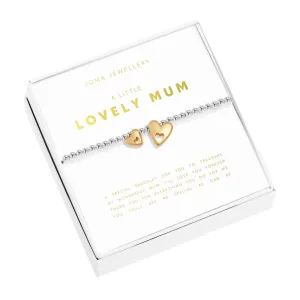 Boxed A Little 'Lovely Mum' Bracelet | Silver & Gold Plated