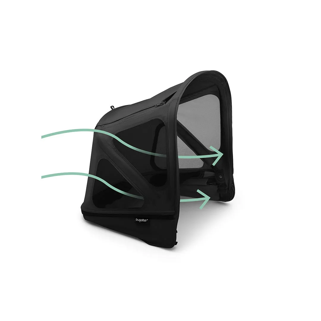 Bugaboo Donkey Breezy Sun Canopy - Midnight Black