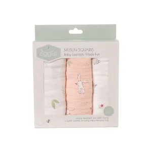 Bunnies Muslin Cloths | Set of 3