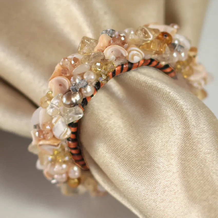 Calaisio | Jewelled Napkin Ring - Set of 4